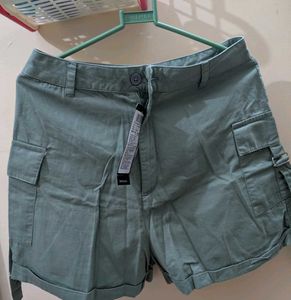 Sage Green Cargo Shorts