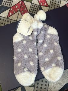Imported Cozy Pompom Dot Socks from US