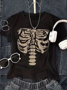 Skeleton Ribcage Crop Top