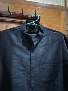 Classic Black Men's Kurta pyjama set