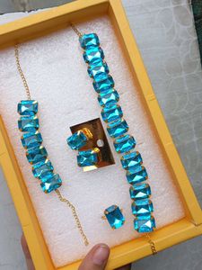 Stunning Blue Gemstone Jewellery Set