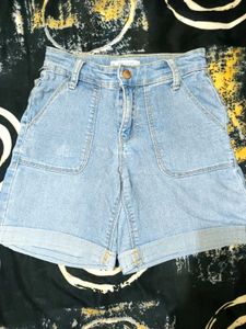 Light Wash Denim Shorts