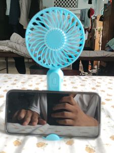 Mini Fan in sky blue