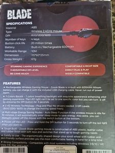Zook Blade Gaming Mouse