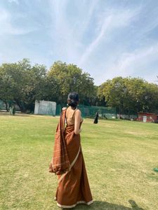 Elegant Brown Saree