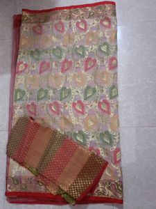 Multicolour Cotton Silk Saree