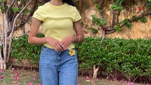Bright Yellow Basic T-Shirt