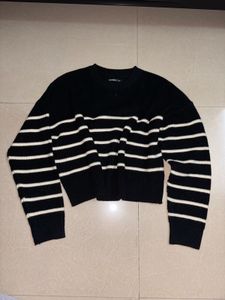 Striped Cropped Sweater