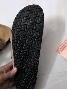 Open toe flats with buckles