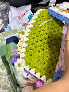 Handmade Crochet scarfs in multicolour