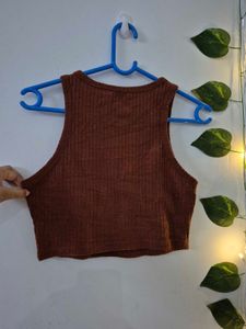 Ribbed Cropped Tank Top