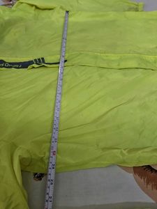 Neon Yellow Hooded Windbreaker Jacket with pant