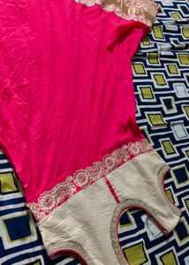 sleeveless frock style kurti
