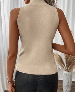 Elevated Mock Neck Sleeveless Top