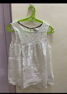 White Sleeveless Top