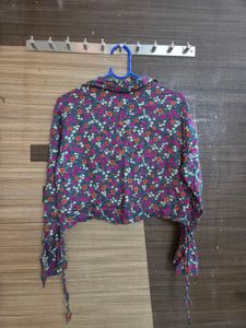 Floral Print Crop Top