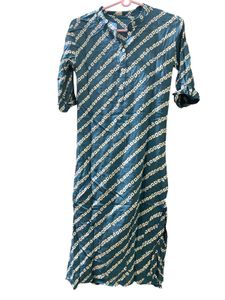 Elegant Teal Bandhani Print Kurta