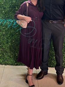 A Line Purple Dress