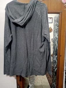 Gray Long Sleeve Hoodie