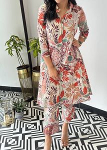 Multi Print Leaf cotton Cord set