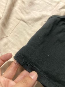 Black Cropped Tank Top