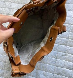 Michael Kors Brown Leather Tote Bag