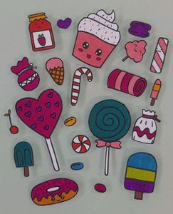 Dessert Themed Sticker Set🍭🍫🍬🧁🍰🍩