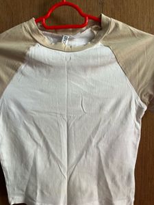 H&amp;M Color Block Crop Top
