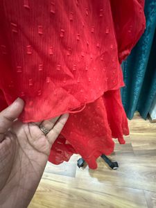 Red Frill Dress