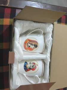 Decorative Ceramic Mugs Set