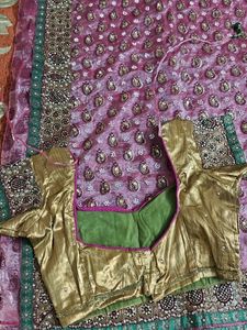 Embroidered Silk Saree