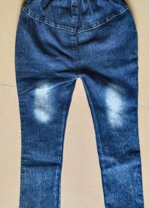 Girls Blue Stretch Denim Jeans | 6–8 Years
