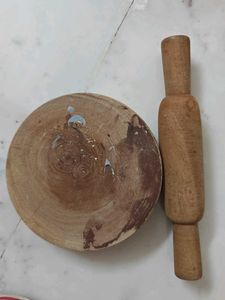 Wooden Rolling Pin & Board
