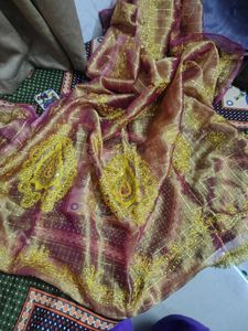 double shade old vintage lehnga
