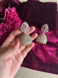 CZ Stones Ethnic Earrings