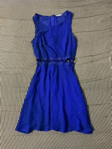 Royal Blue Sleeveless Mini Dress
