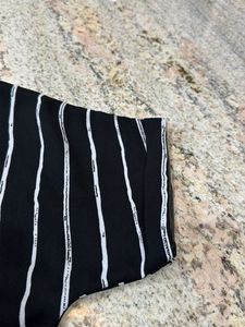 Stylish Black &amp; White Striped Shirt