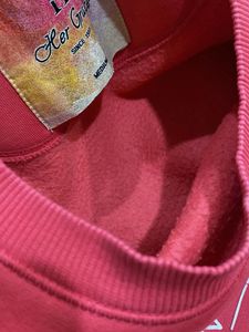 Hot Pink Fleece Sweatshirt embossed message