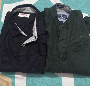 black and green baby boy shirt combo of 2