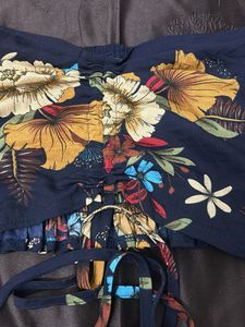 Floral Sundress crop top