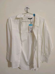 Classic White Button-Up Shirt