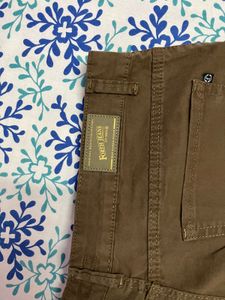 Girls Stylish Brown Cargo Pants