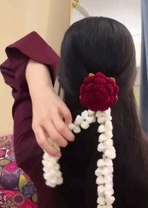 Handmade Crochet Rose Gajra 🌹🌹🌹
