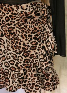 Forever 21 Leopard Wrap Skirt