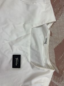 White Square Neck Crop Top