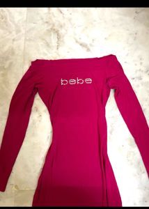 bebe slit maxi dress