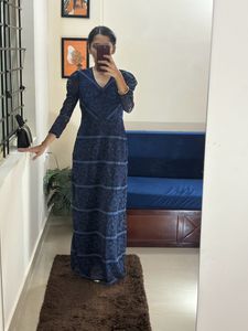 One Side Leg Cut Stright Frock