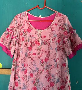 Pink Floral Dress