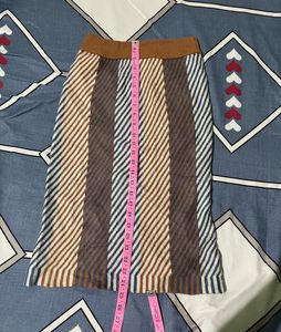 Length-25,,Chic Striped Pencil Skirt