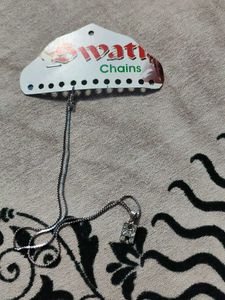 Silver Letter Pendant Necklace( h )